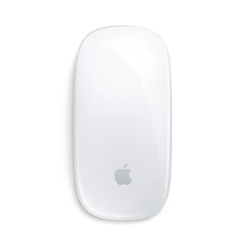 Image of Apple Magic Mouse: Bluetooth, rechargeable. Works with Mac or iPad; White, Multi-Touch surface (USB-C​​​​)​