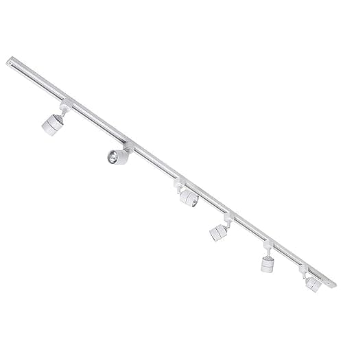 Image of Litecraft Kitchen Track Light with Soho Fixture & GU10 LED Bulbs - (White, 2M 6 Light)
