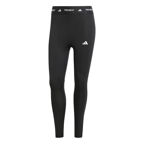 Image of adidas Women's Techfit 7/8 Leggings, Black/White, M
