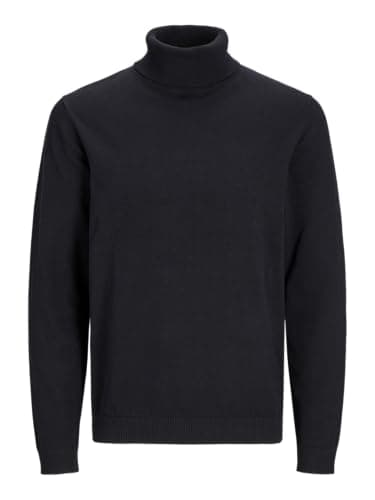 Image of JACK & JONES Mens Basic Roll Neck Jumper Black M