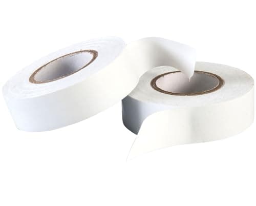 Image of Merriway BH07516 (2 Pcs) White PVC Electrical Insulation Tape 19mm x 5M (3/4 inch x 195 inch/ 16.25ft) - Pack of 2 Pieces