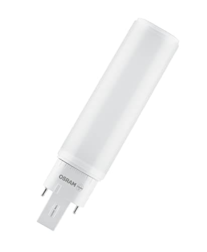 Image of OSRAM DULUX D/E 13 LED lamp for G24Q-1 base, 6 watt, 600 lumen, warm white (3000K), rotatable, replacement for conventional 13W Dulux lamp