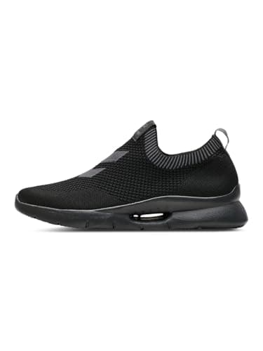 Image of hummel Unisex Tatum Seamless Trainers, Black/Black, 43 EU, Black, 9 UK