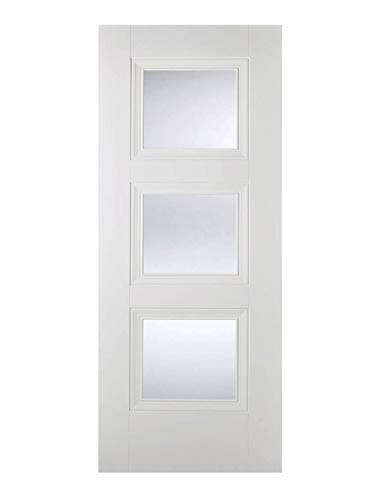 Image of LPD White Amsterdam Internal Glazed Door 3L 78x27inch / 1981x686x35mm
