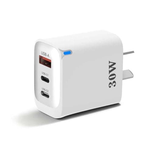 Image of Australia travel adapter charger,Aus Travel Plug, 30W Fast Charger, 1 USBA and 2 USBC Fast Charging for iPhone Samsung, For Aus,New Zealand,China,Argentina,Myanmar.