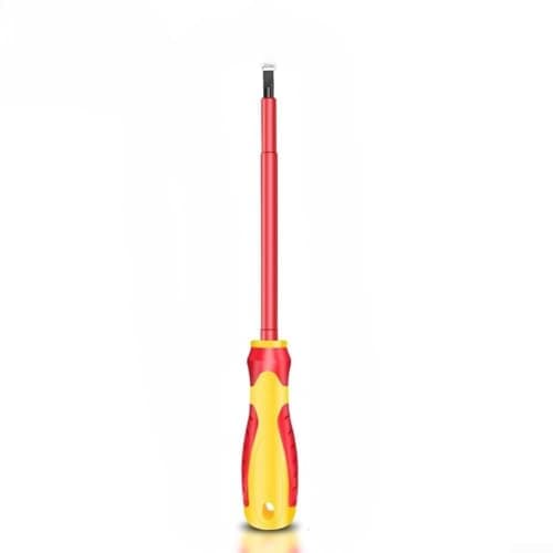 Image of YobiLife Insulated Screwdriver Set with Magnetic Tip Chrome Vanadium Steel Slotted Cross Bits Electrician Hand Tools (3MM Straight)