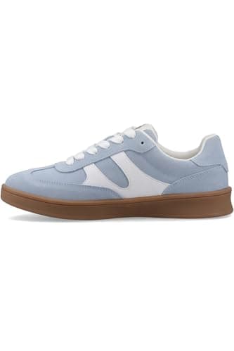 Image of Hush Puppies Female Morgan Retro Sneaker, Blue, 5