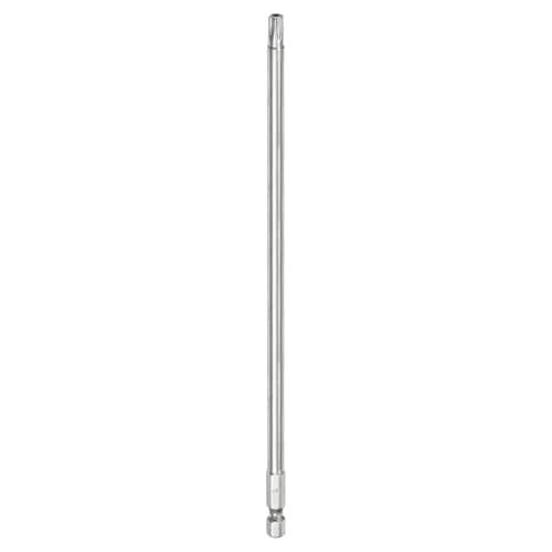 Image of sourcing map 1pcs T30 Security Torx Bit 1/4" Hex Shank 8" Long S2 Steel Magnetic Tamper Resistant Star Bits Screwdriver Torx Head with Hole for Driver Drill Bits Remove Fastening Screws