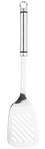 Image of Tala Stainless Steel Slotted Turner, Essential Kitchen Spatula for use when Frying, Cooking or Lifting foods such as Meats, Fish, Eggs, Vegetables