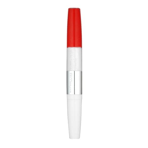 Image of Maybelline Lipstick, SuperStay 24H Liquid Lipstick – Dual-Ended Long-Lasting Color & Moisturizing Lip Balm – Non-Drying, Transfer-Proof, Upto 24Hour Dual Ended Lipstick, Shade: 510 Red Passion