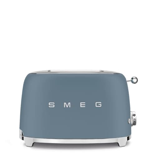 Image of Smeg TSF01SBMUK 50's Style 2 Slice Toaster, 6 Toasting Levels, Large Compartments, 950W, Storm Blue