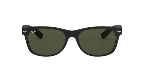 Image of Ray-Ban Unisex New Wayfarer Sunglasses, Black, 55 mm UK
