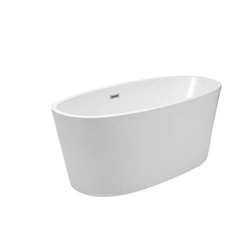 Image of Milano Irwell White 1595mm x 740mm Freestanding Double Ended Oval Bath