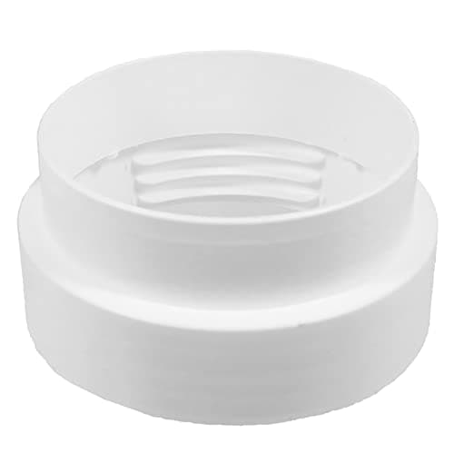Image of SPARES2GO Tumble Dryer Vent Adaptor 4" 100mm Threaded Male Duct Hose Outlet Connector Ring
