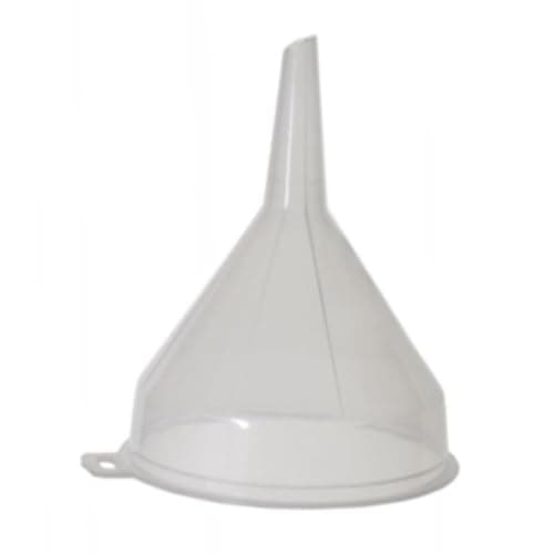 Image of SOTL™ 18cm Clear Plastic Funnel For Bottle Filling Essential Oils Arts & Crafts Supplies Science Laboratory Chemicals Vehicle Maintenance Catering Restaurant Liquid Transfer Fluid