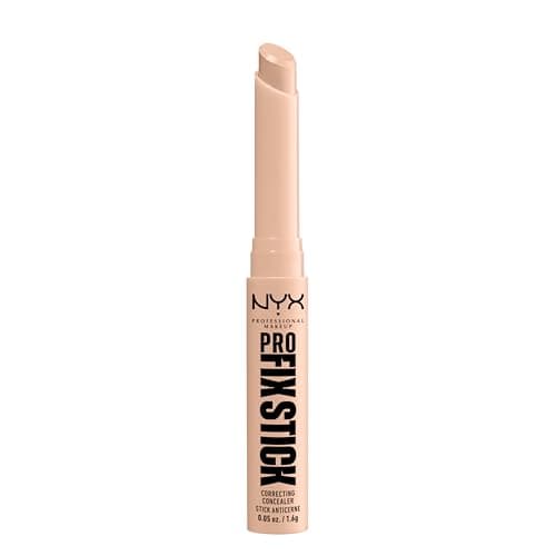 Image of NYX Professional Makeup Correcting Concealer Stick, Covers Blemishes, Dark Spots and Discolouration, 12H Wear, Infused with Hyaluronic Acid, Vegan Formula, Pro Fix Stick, Light