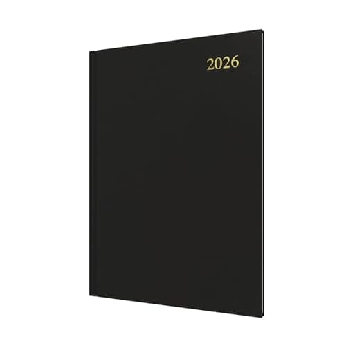 Image of Collins - Essential - 2026 12 Month Calendar Year Planner, Week-To-View Diary, A4 Hard Cover - Black (ESSA43.99-26)