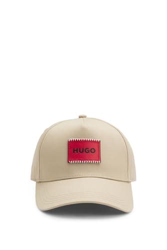 Image of HUGO Mens Jude-SL Cotton-Twill Cap with Logo Patch
