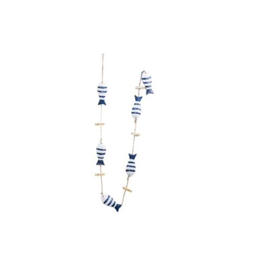 Image of INOOMP Photo Clamps Hanging String with Wooden Fish Clips, Small Photo Paper Clamps for Wall Decoration, Memo and Postcard Holder for Home and Office Displays