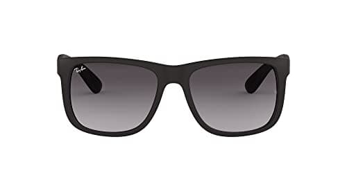 Image of Ray-Ban Unisex Justin Sunglasses, Black (601/8g Black), 54 mm UK