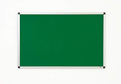 Image of Unframed Fire Retardant Green Felt Noticeboard Office Schools – 1200mm x 900mm