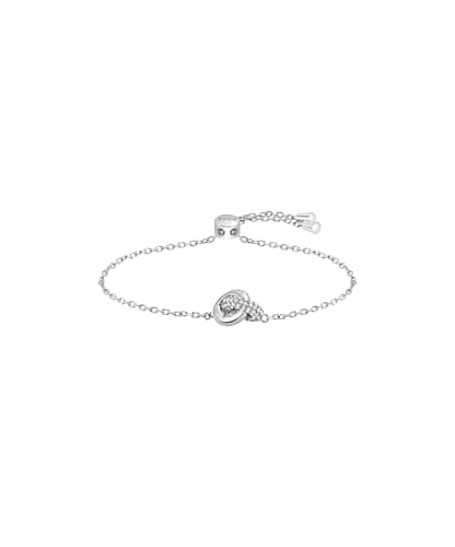 Image of BOSS Jewelry Women's LIVE PRECIOUS Collection Bracelet in Stainless Steel with Intertwined Rings and Crystals - 1580756