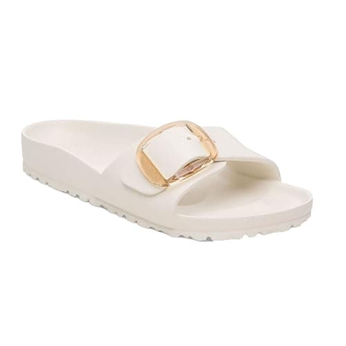 Image of Birkenstock - Madrid - Unique Band Sandal with Adjustable Buckle, Eggshell N, 5 UK