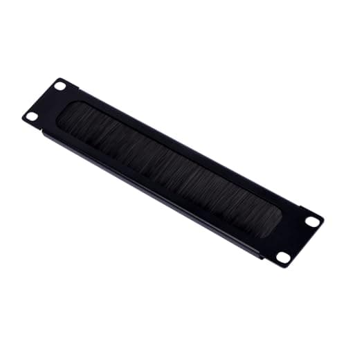 Image of GeeekPi Cable Entry Panel with Brush Strip - 1U - 10inch - For DeskPi RackMate T0/T1/T2/T1 Plus/T0 Plus Network Cabinets & Network Cables - Black