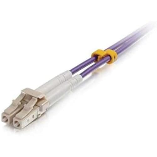 Image of C2G 3m LC/LC OM4 LSZH Fibre Patch - Purple - Patch cable - LC multi-mode (M) to LC multi-mode (M) - 3 m - fibre optic - 50/125 micron - OM4 - purple