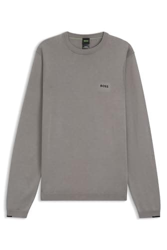 Image of BOSS Men's Knitted Sweater, Open Grey 063, L