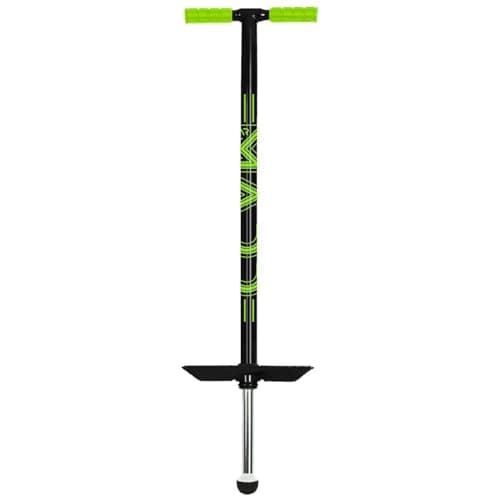 Image of MGP Action Sports Madd Gear Pogo Stick for Boys and Girls Aged 8+ Suitable for Users up to 80kg (Black/Lime)