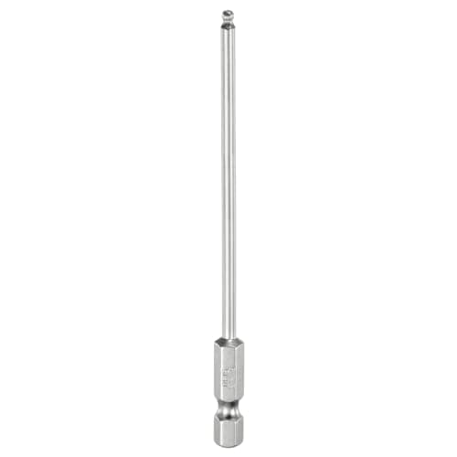 Image of sourcing map Ball End Hex Screwdriver Bit Set 2.5mm (H2.5) Size 1/4" Hex Shank 100mm (4") Long Magnetic Ball Head Bits S2 Steel Metric Screw Driver Bit