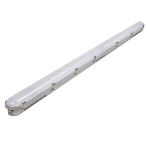Image of Bright Source Integrated LED Single Non-Corrosive Luminaire, Emergency, 5ft, 24W, 3100lm, Adjustable Light Colour 3000K 4000K 6000K, Replaces 1 x 58w Fluorescent, Polycarbonate & Steel, Easy Install