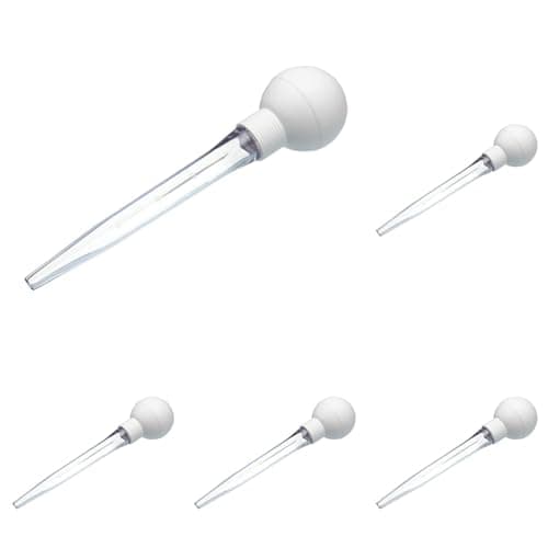 Image of KitchenCraft Turkey Baster, Acrylic, Essential Kitchen Gadget for Roasting, 29 cm (Pack of 5)