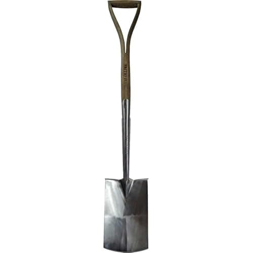 Image of Faithfull Tools FAIPRESDSSS Prestige Stainless Steel Digging Spade with Ash Handle, 17.5 x 105.5 x 8.5 cm