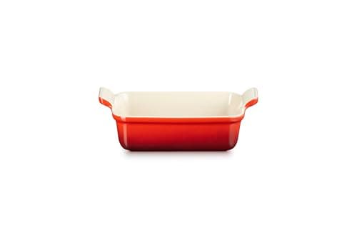 Image of Le Creuset Heritage Rectangular Dish, Stoneware, 19 cm, 1.1 litres, Cerise, 71102190600001