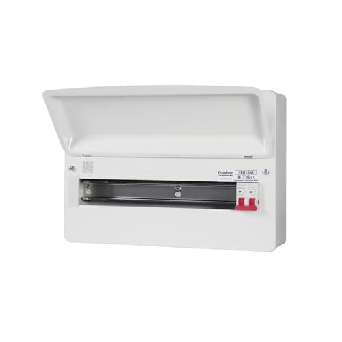 Image of F3016M FuseBox 16-Way Main Switch RCBO Consumer Unit, 378mm x 259mm x 113mm, White