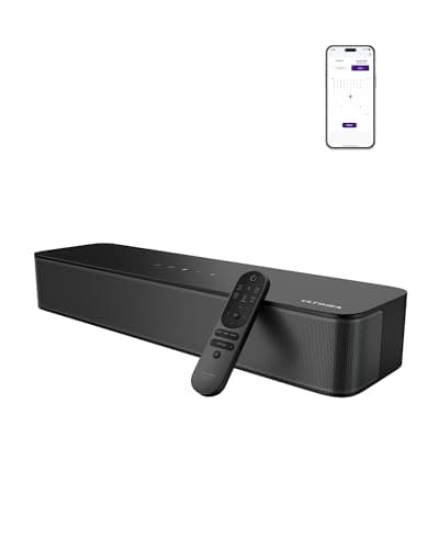 Image of ULTIMEA 2.1ch Soundbar, Built-in Subwoofer, BassMX, App Control, Bluetooth 5.4 TV Speakers Soundbar, All-in-one PC Sound Bar for Game, Peak Power 132W, OPT/AUX/Wall Mount, Poseidon M20 Pro