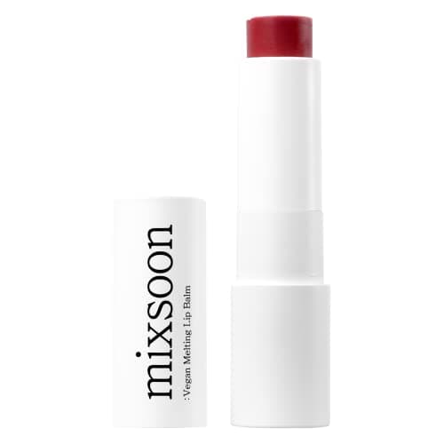 Image of mixsoon Vegan Melting Lip Balm 02. Dry Rose - Plant-Based Nutrient Recharge for Dry Lips, Non-Sticky Melting Formula for a Refined & Healthy-Looking Glow, 4.1g