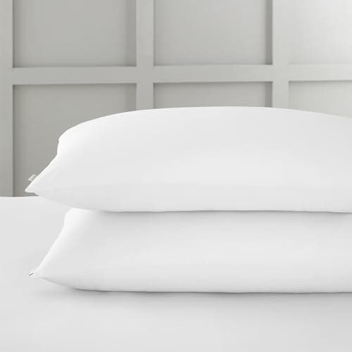Image of Bianca 400 Thread Count Cotton Sateen Standard Pillowcase Pair White