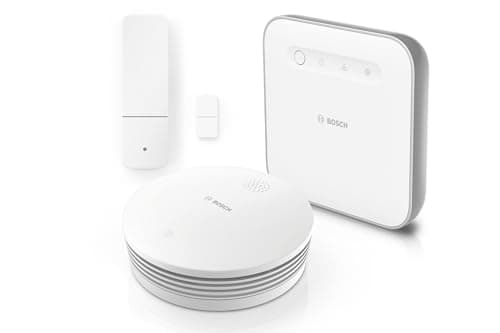 Image of Bosch Smart Home starter kit break-in protection with smoke detector II and door/window contact II, with app control, compatible with Apple HomeKit - Amazon Edition