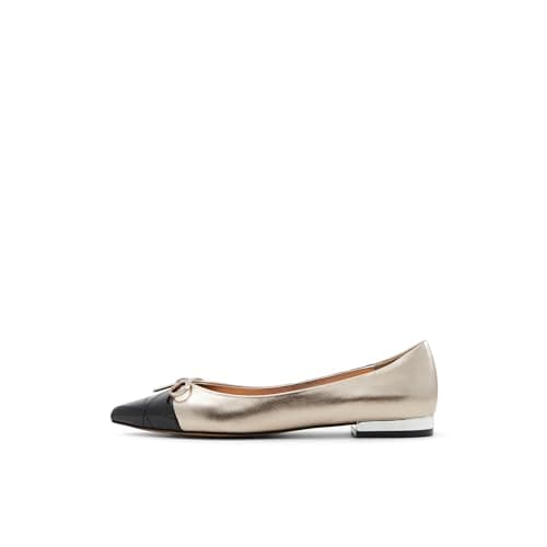 Image of ALDO Women's Maddelyn Ballet Flat, Silver, 6 UK
