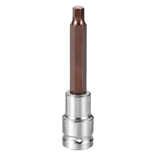 Image of sourcing map Hex Bit Socket 1/2" Drive H7 S2 Steel Hexagonal Head Long Screwdriver Drill Bits CR-V Steel Socket Adapter for Home Auto Axle Hex Nuts Bolts Repair