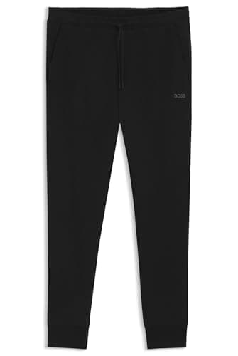 Image of BOSS Mens Curved Joggers Black L