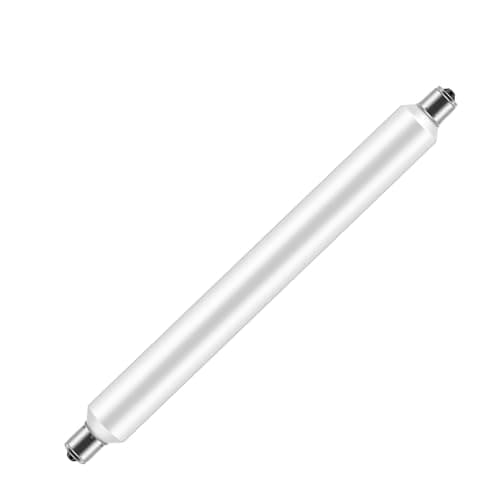 Image of JQslight S15s LED Bulb 284mm, 6W S15 Strip Light T25 Tubular Lamp 180° S15 Double Ended LED 284mm 60w Halogen Replacement for Mirrors, Under Kitchen Light Fittings, Warm White 3000K(1-Pack)