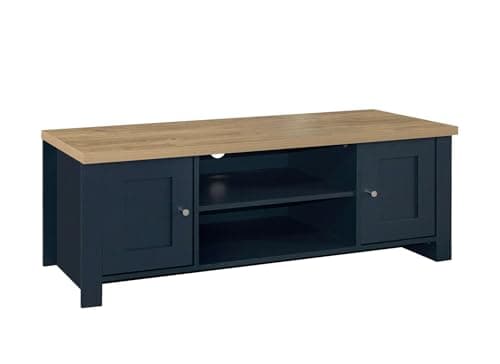 Image of Birlea Highgate Large Tv Unit Navy & Oak Effect
