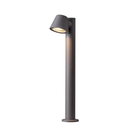 Image of DAWALIGHT GU10 LED Bollard Lights Outdoor 5W Post Lights Mains Powered IP44 Waterproof Pedestal Light for Garden Patio Terrace, Aluminum, Dark Grey
