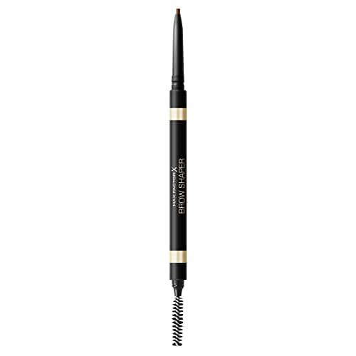 Image of MAX FACTOR - Brow Shaper - Double Tipped Mechanical Pencil With Spoolie Brush - Utltra Fine Tip For Precise Application, Softening Effect, Matte Finish - 20 Brown - 1g