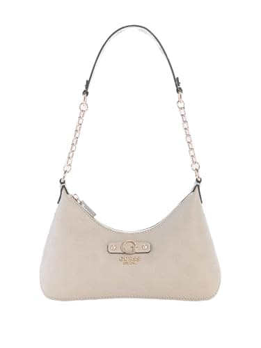 Image of GUESS DITA Shoulder Bag, Light Taupe Logo, One Size, Dita Shoulder Bag