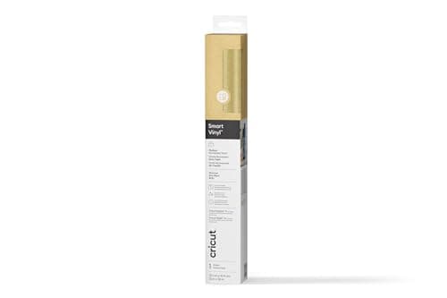 Image of Cricut Smart Permanent Vinyl, Shimmer Gold, 33cm x 91.4cm, Self-Adhesive Vinyl Sheet | Ideal for Customising Mugs, Bottles, Labels, Signs & DIY Crafts, for All Cutting Machines